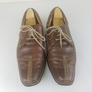 Sandro Moscoloni Comfort Soft Gel Brown Leather Split Toe Oxfords Mens Size 11.5 Sandro Moscoloni Men main image 2